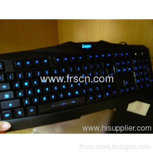 Large Size Blue Light Led Gaming Keyboard Usb Cable 
